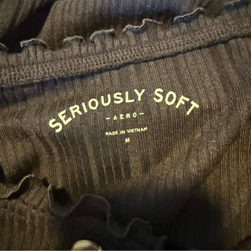 Aeropostale Aero Black Off Shoulder Top Size Medium - Picture 5 of 6